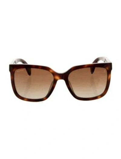 Pre-owned Rag & Bone Square Gradient Sunglasses In Brown