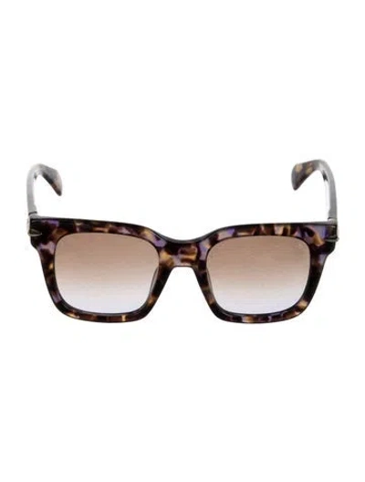 Pre-owned Rag & Bone Square Gradient Sunglasses In Brown