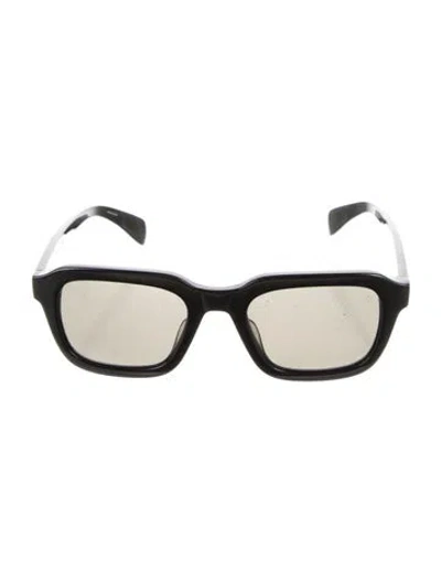 Pre-owned Rag & Bone Square Mirrored Sunglasses In Black