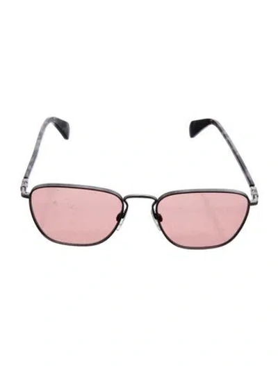 Pre-owned Rag & Bone Square Mirrored Sunglasses In Brown