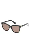 Rag & Bone Kate Square Sunglasses In Black