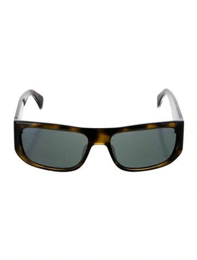 Pre-owned Rag & Bone Square Tinted Sunglasses In Brown/clear