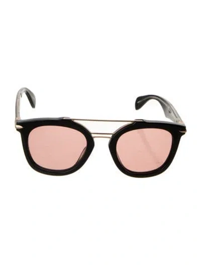 Pre-owned Rag & Bone Square Tinted Sunglasses In Multi