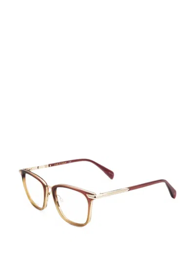 Rag & Bone 스퀘어 프레임 안경 In Brown