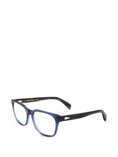 Rag & Bone Square-frame Glasses In Blue