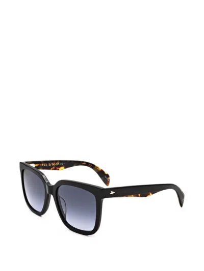 Rag & Bone Square-frame Sunglasses In Black