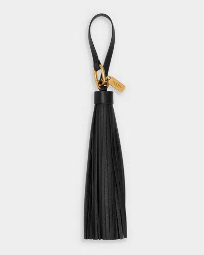 Rag & Bone Stak Leather Tassel Charm In Black