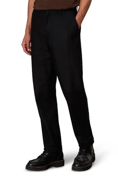 Rag & Bone Standard Cotton Blend Flannel Chinos In Black