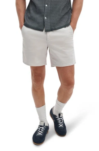 Rag & Bone Standard Cotton Stretch Twill Chino Shorts In White