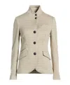 Rag & Bone Slade Houndstooth Cotton-blend Blazer In Gray