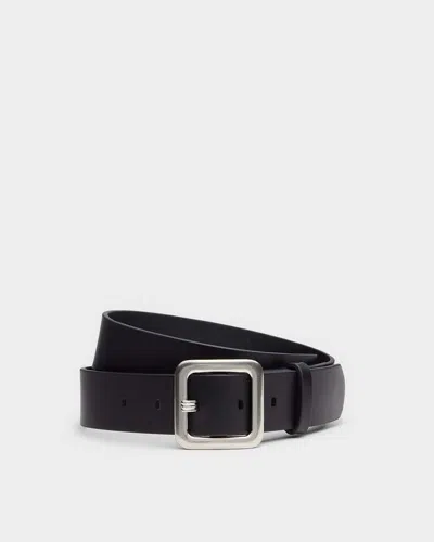 Rag & Bone Stanton Leather Belt In Black