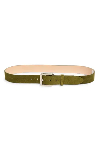 Rag & Bone Stanton Leather Belt In Green