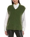 Rag & Bone Stassi Wool & Alpaca-blend Sweater Vest In Green