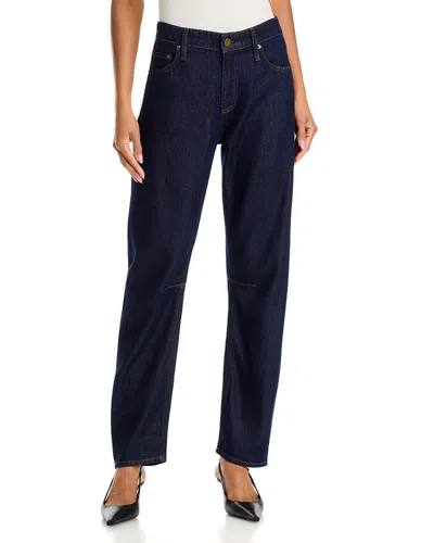 Rag & Bone Stevie High Rise Slim Tapered Jeans In Dark Rinse In Blue