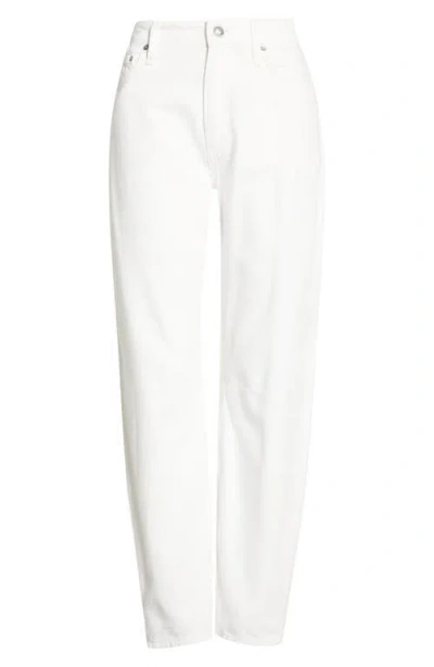Rag & Bone Stevie High Waist Slim Tapered Jeans In White