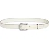 Rag & Bone Stevie Leather Belt In White