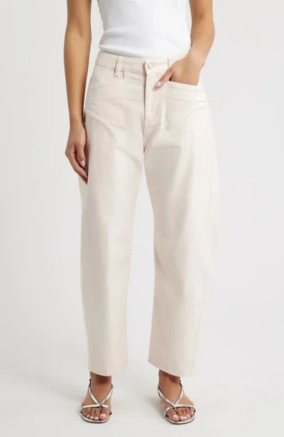 Rag & Bone Stevie Tapered Stretch Cotton Utility Pants In Neutral