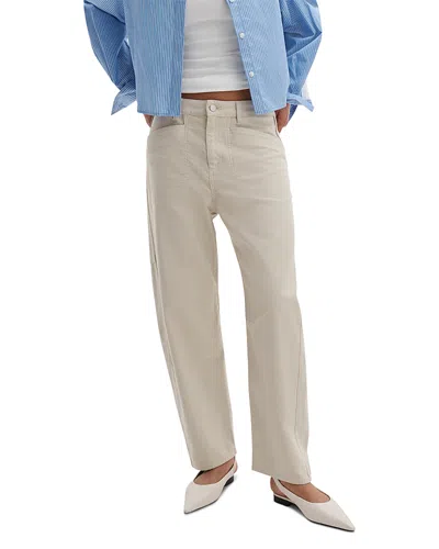 Rag & Bone Stevie Utility Mid Rise Taper Pants In Tan