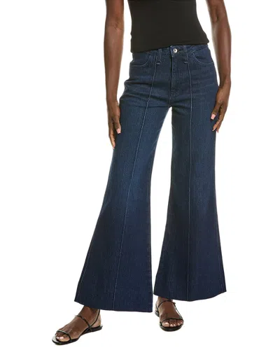 Rag & Bone Stormy High-rise Clinton Wide Leg Flare Jean In Blue