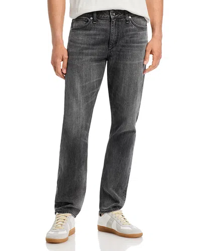 Rag & Bone Straight Fit Stretch Jeans In Cash In Black