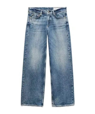 Rag & Bone Straight Jeans In Blue