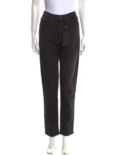 Pre-owned Rag & Bone Straight Leg Pants In Black
