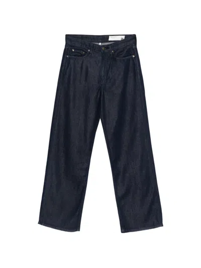 Rag & Bone Straight Trousers In Blue
