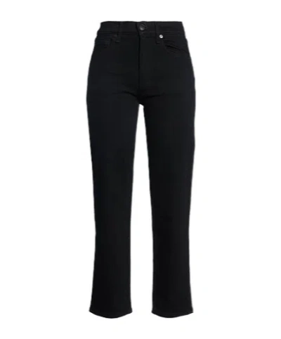 Rag & Bone Straight-leg Jeans In Black