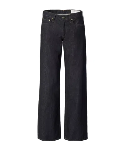 Rag & Bone Button-up Straight-leg Jeans In Blue
