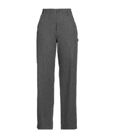 Rag & Bone Straightleg Striped Trousers In Gray