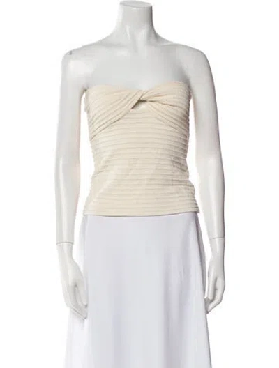Pre-owned Rag & Bone Strapless Sweater In Neutral