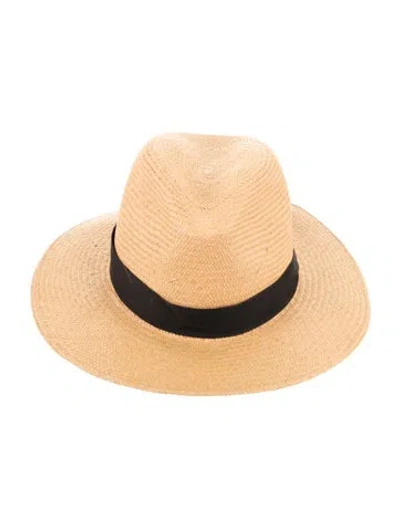 Pre-owned Rag & Bone Straw Bucket Hat In Neutral