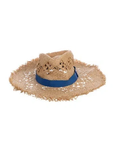 Pre-owned Rag & Bone Straw Bucket Hat In Neutrals