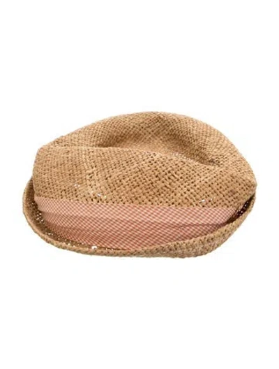 Pre-owned Rag & Bone Straw Hat In Neutrals