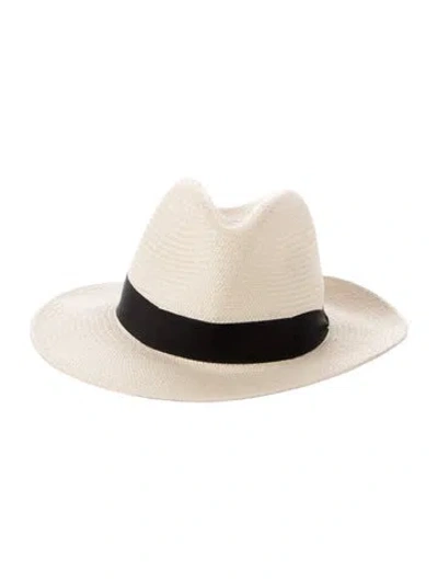 Pre-owned Rag & Bone Straw Panama Hat In Neutral