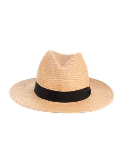 Pre-owned Rag & Bone Straw Panama Hat In Neutrals
