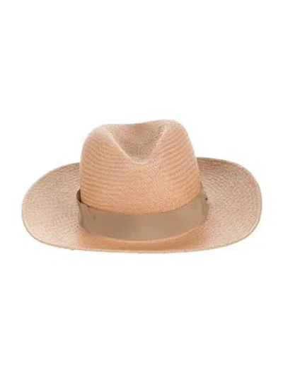 Pre-owned Rag & Bone Straw Sun Hat In Neutrals