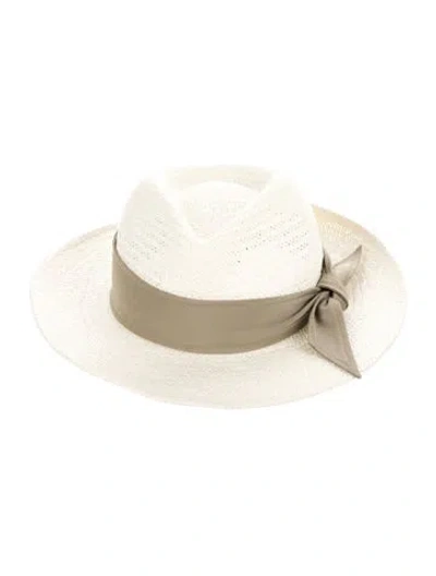 Pre-owned Rag & Bone Straw Sun Hat In Neutrals