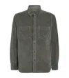 Rag & Bone Stretch-cotton Corduroy Cpo Overshirt In Green