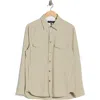 Rag & Bone Stretch Cpo Overshirt In Neutral