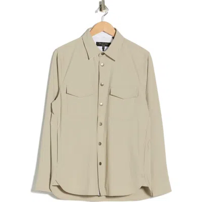 Rag & Bone Stretch Cpo Overshirt In Neutral