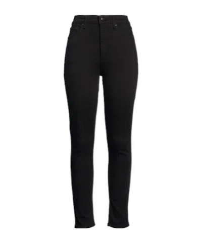 Rag & Bone Stretch Denim Skinny Pants In Black