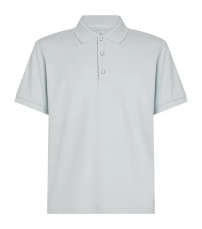 Rag & Bone Stretch Pique Polo Shirt In Blue