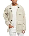 Rag & Bone Strike Washed Canvas Jacket In Gray