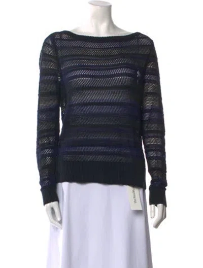 Pre-owned Rag & Bone Striped Bateau Neckline Sweater In Multi