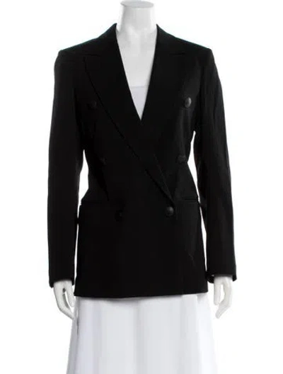 Pre-owned Rag & Bone Striped Blazer In Black