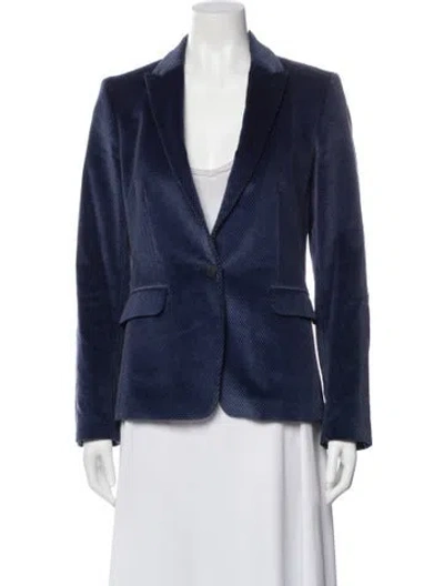 Pre-owned Rag & Bone Striped Blazer In Blue