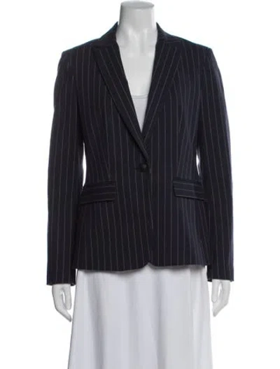 Pre-owned Rag & Bone Striped Blazer In Blue