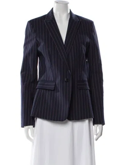 Pre-owned Rag & Bone Striped Blazer In Blue