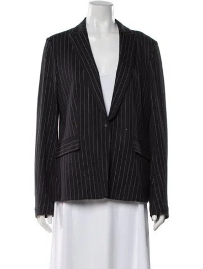 Pre-owned Rag & Bone Striped Blazer In Blue